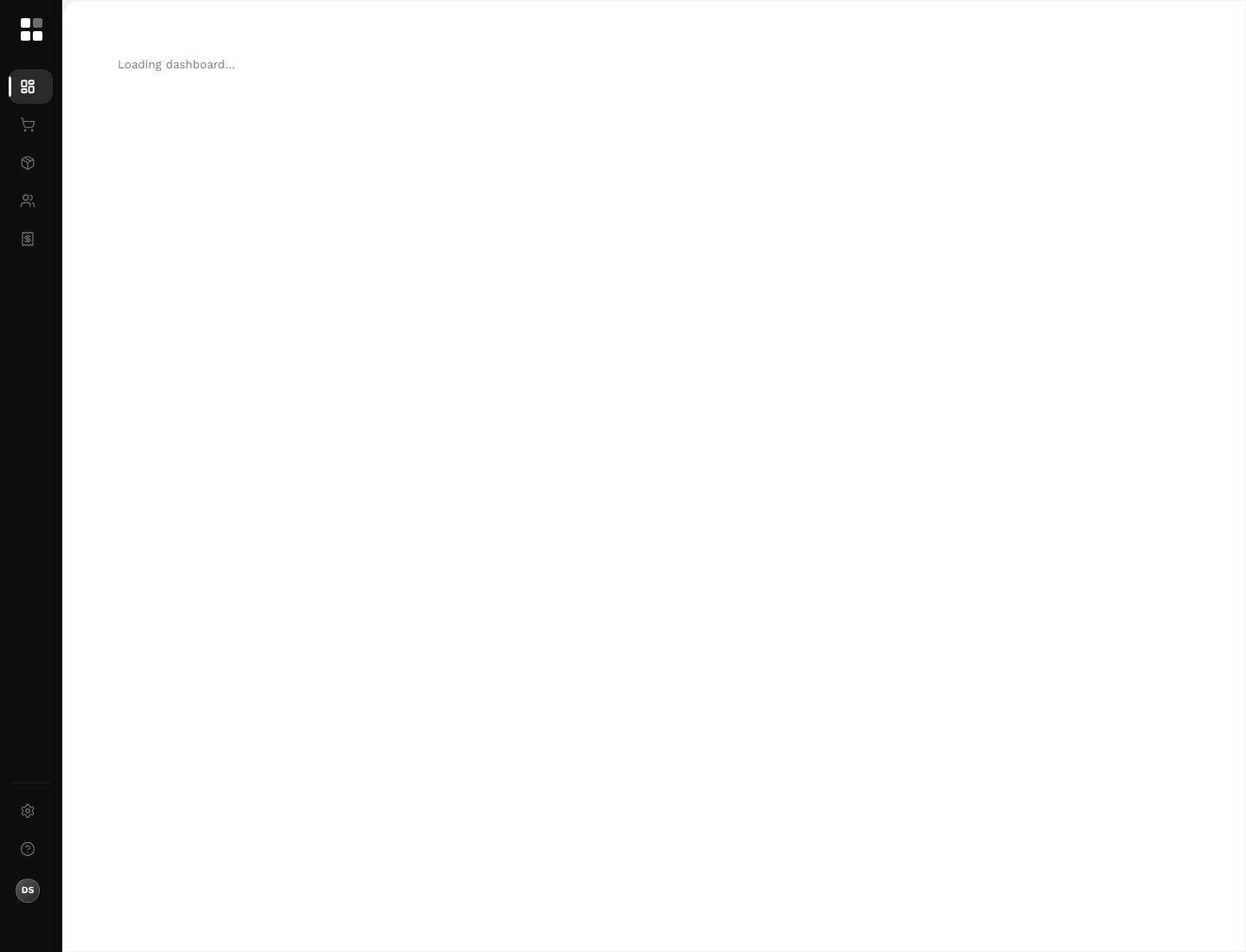 Desktop dashboard view.
