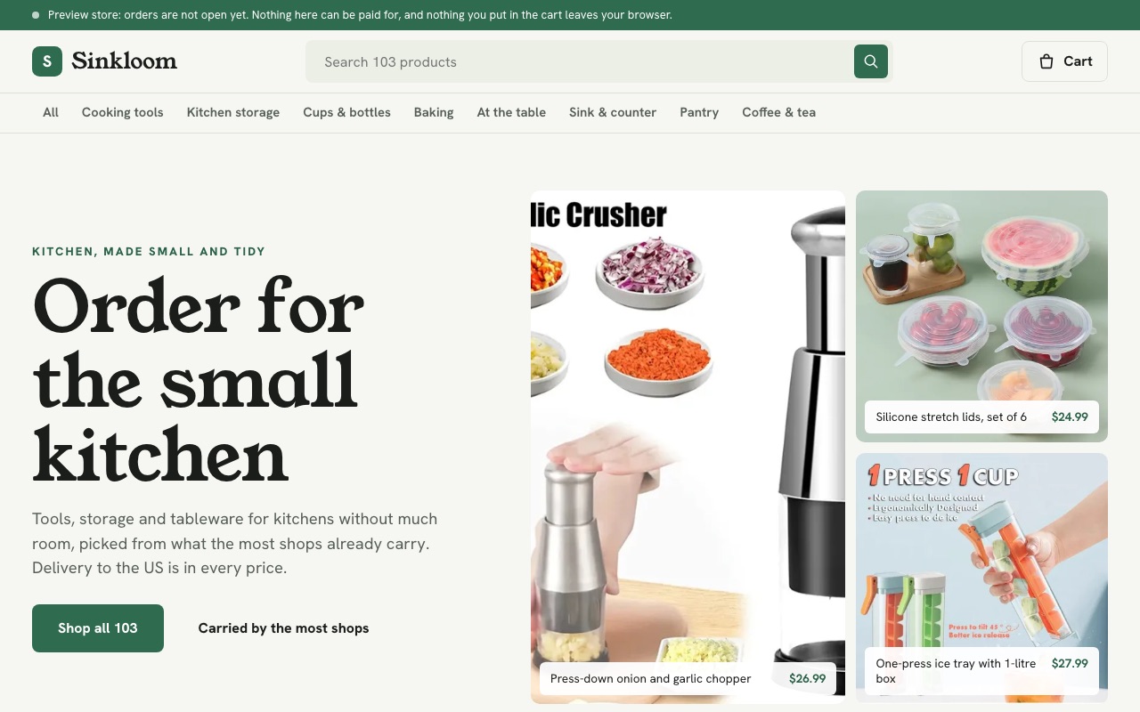 The Sinkloom home page